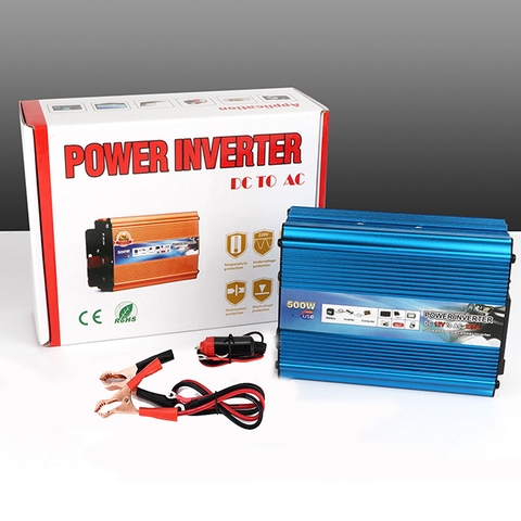 Bộ kích điện ắc quy CARMAER 500W thiết kế gọn nhẹ, an toàn khi sử dụng.