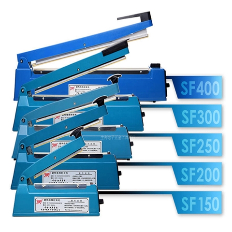 Máy dán túi dập tay vỏ thép PFS-200I hàn nhiệt nhanh, đa dạng loại túi