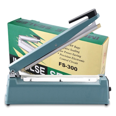 Máy hàn miệng túi vỏ thép PFS-300 không kén túi, tặng 1 bộ dây hàn nhiệt