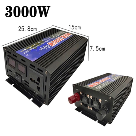 Bộ kích điện, đổi nguồn 12V lên 220V sóng sin chuẩn 3000W Inverter