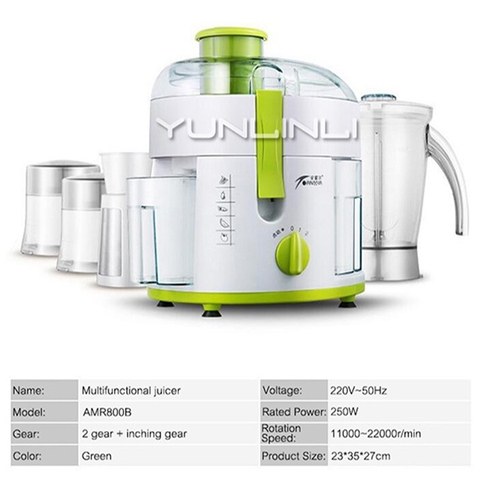 Máy ép trái cây đa năng Anmir 3in1 xay sinh tố, ép hoa quả, xay đồ khô