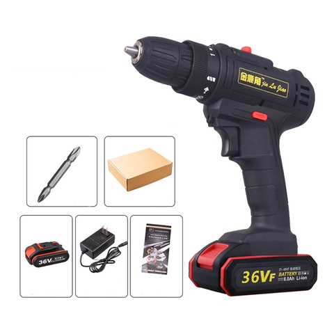 Máy khoan pin, máy bắt vít cầm tay 36V lõi đồng kèm full hộp phụ kiện