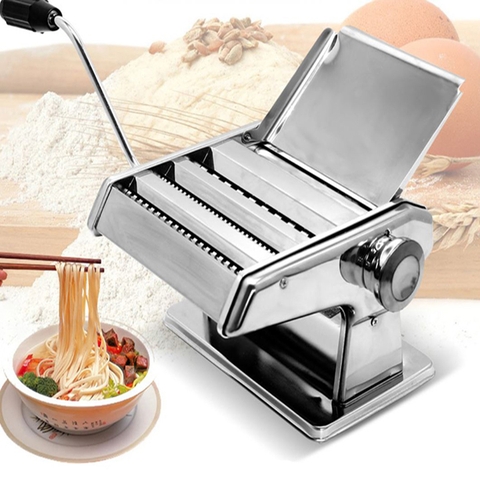 Máy làm mỳ sợi, máy cán bột 3 lưỡi dao làm mì tươi, vỏ bánh đa năng