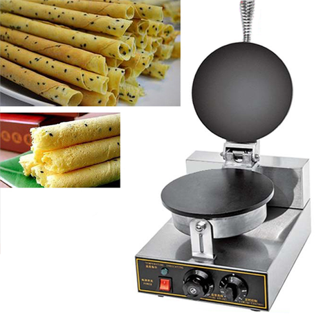 Máy làm bánh tráng công nghiệp 2 mặt trơn, làm bánh quế cuộn công nghiệp