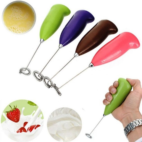 Máy tạo bọt cafe sữa, đánh trứng mini cầm tay dùng pin
