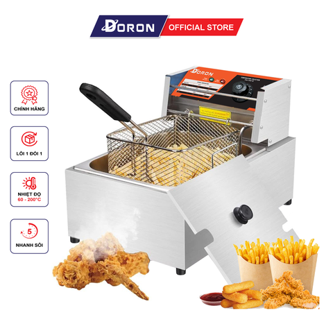 Bếp chiên nhúng điện DORON 2500W nhiệt độ cao, sôi cực nhanh