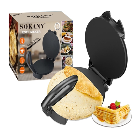 Máy làm bánh tráng 2 mặt trơn SOKANY KJ-507 2000W nướng bánh pancake, crepe