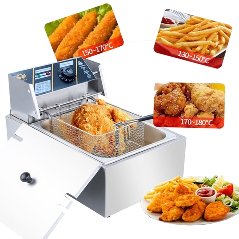 Nồi chiên dầu, bếp chiên nhúng điện SUNNY 2500W nhiệt độ cao, sôi cực nhanh