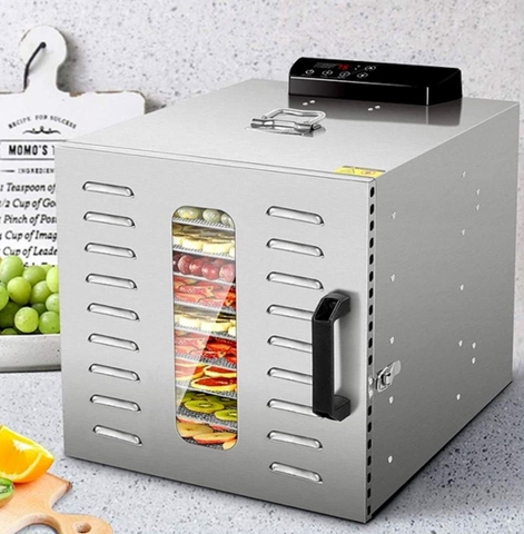 Máy sấy trái cây, máy sấy thực phẩm DEHYDRATOR 1000W 10 tầng sấy khô tiết kiệm điện năng