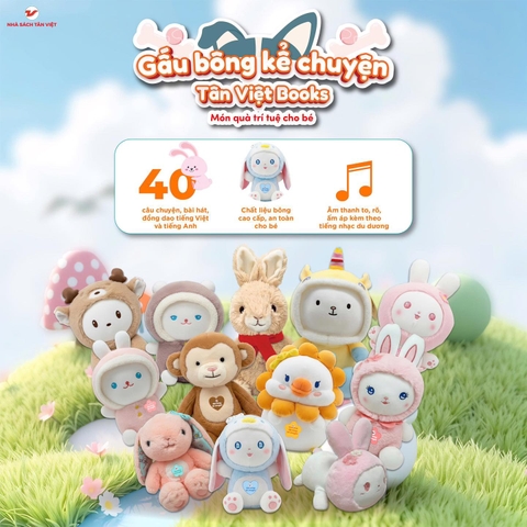 RA MẮT 15 MẪU GẤU BÔNG KỂ CHUYỆN MỚI – MÓN QUÀ TRÍ TUỆ CHO BÉ 0–6 TUỔI