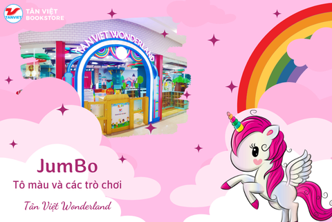 VỪA HỌC VỪA CHƠI tại Tân Việt Wonderland với bộ sách tương tác JUMBO TÔ MÀU VÀ CÁC TRÒ CHƠI.