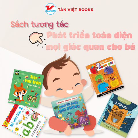 Top 5 bộ sách tương tác giúp trẻ phát triển toàn diện mọi giác quan