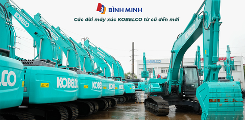 Các đời máy xúc Kobelco từ cũ đến mới