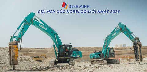 Giá máy xúc Kobelco mới nhất 2026