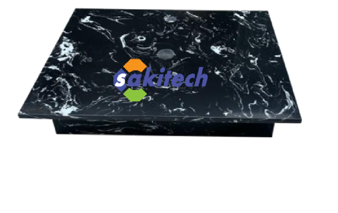 BD5811_Bàn đá không phào, 50x80cm, màu đen