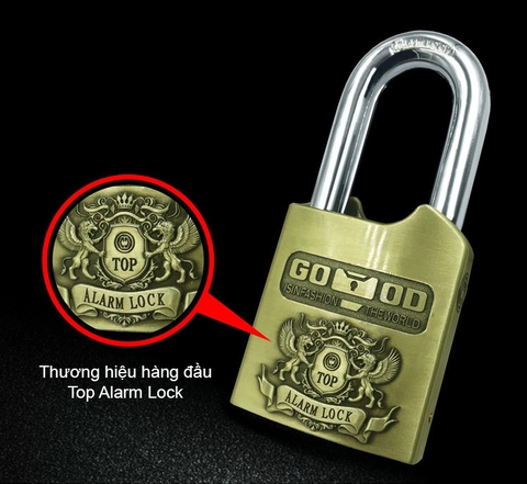 Khóa báo động siêu xịn TOP ALARM cường lực chống cắt chống phá khóa an toàn nhà cửa, kho v.v