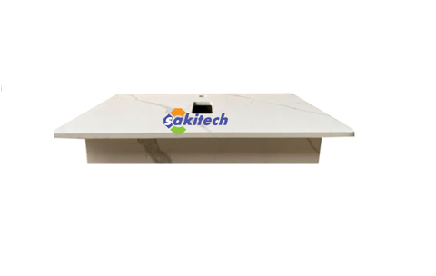 BDX8502_Bàn đá chống xước, không phào, 50x80cm, màu trắng