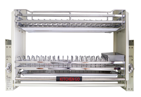 KBDN800-SUS304, Kệ bát đĩa nâng hạ INOX304, R764xS280xC570mm