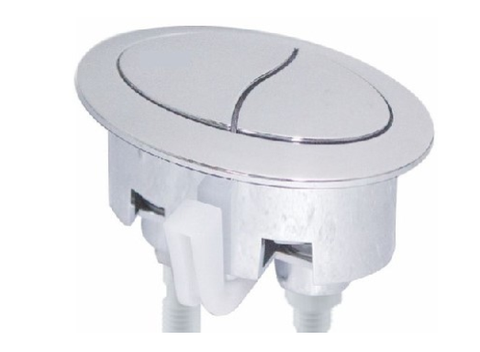 NHN001-Nút 2 nhấn oval, Mạ Crom 62c37mm