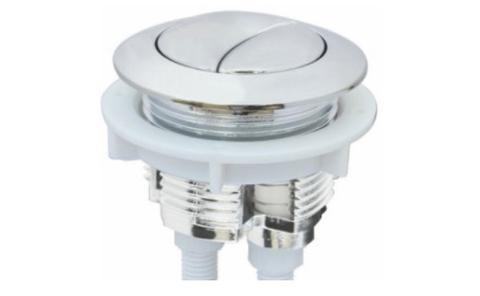 NHN002-Nút 2 nhấn tròn nhỏ, Mạ Crom, D37mm
