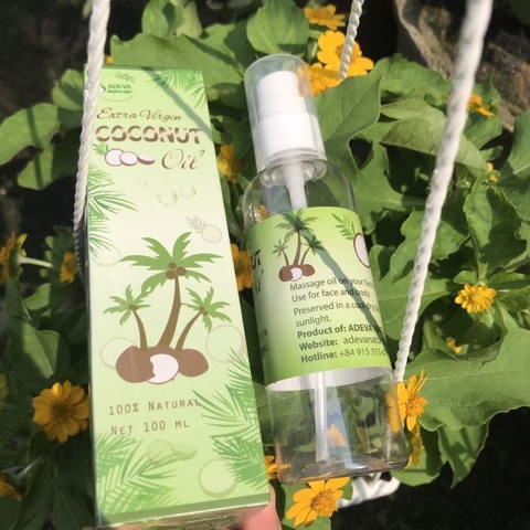 Dầu Dừa Ép Lạnh Nguyên Chất Chai 100ml