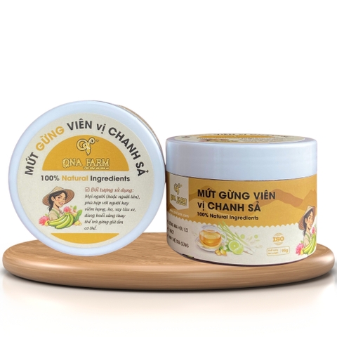 Mứt Gừng Viên Vị Chanh Sả QNaFarm