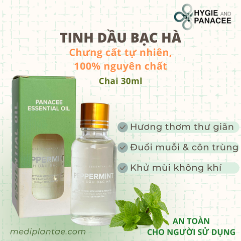 Tinh dầu Bạc Hà thiên nhiên nguyên chất 30ml