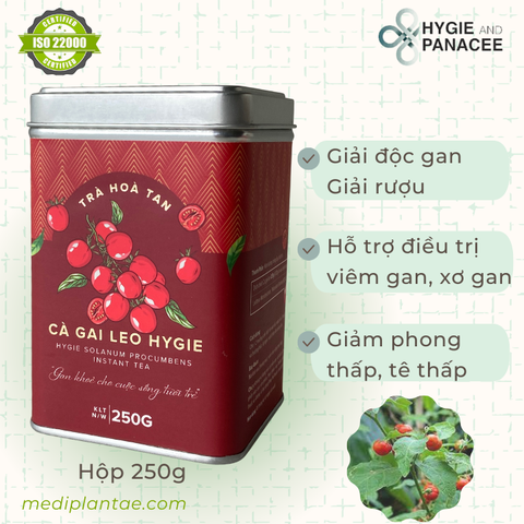 Trà Hòa Tan Cà Gai Leo Hygie Hộp 250g