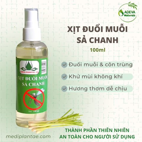 Chai xịt đuổi muỗi sả chanh thiên nhiên 100ml