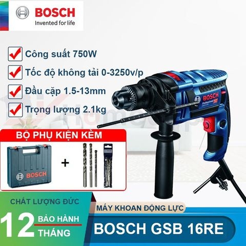 Máy khoan động lực điện Bosch GSB 16 RE 750W