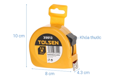 Thước Cuộn dây thép Tolsen 35012 7.5m