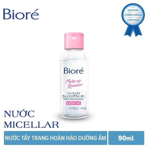 Nước Tẩy Trang Dưỡng Ẩm Bioré 90ml Perfect Cleansing Water Soften Up