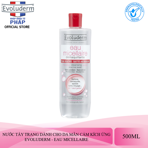 Nước Tẩy Trang Evoluderm Cho Da Dễ Kích Ứng & Nhạy Cảm 250ml