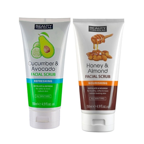 Tẩy Tế Bào Chết Beauty Formulas Chiết Xuất Mật Ong, Hạnh Nhân 150ml Honey & Almond Facial Scrub