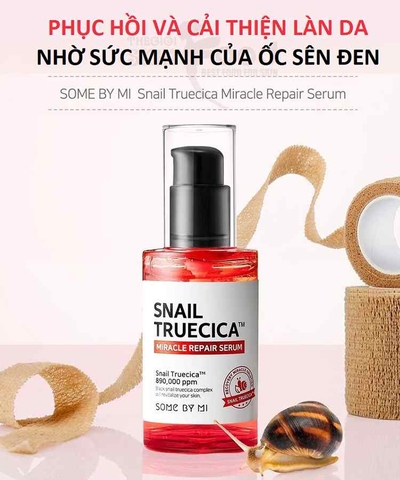 Tinh Chất Trị Sẹo, Dưỡng Da Some By Mi Snail True Cica Miracle Repair Serum 50ml