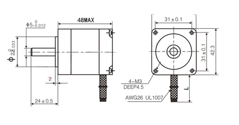 Động cơ bước size 42 42BYGH48-1704A (mới 100%)