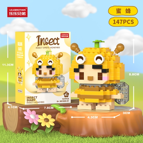 Combo 3 Bộ lắp ghép côn trùng 147pcs.SKU: LG-W1509-01 ( VAT 001-C3-11 ) - K112-T2-S1