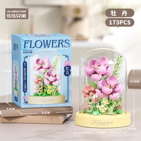 Đồ Chơi Lắp Ghép Lego Hoa Mẫu Đơn - Full Box - Sku : LG-W1005-02 ( VAT 001-06-11 ) - K108-T1-S2