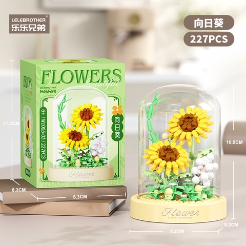 Đồ Chơi Lắp Ghép Lego hoa Hướng - Full Box - Sku : LG-W1005-03 ( VAT 001-06-11 ) - K108-T1-S3