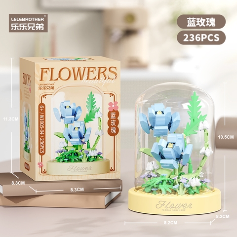 Đồ Chơi Lắp Ghép Lego hoa hồng xanh - Full Box - Sku : LG-W1005-04 ( VAT 001-06-11 ) - K108-T1-S4