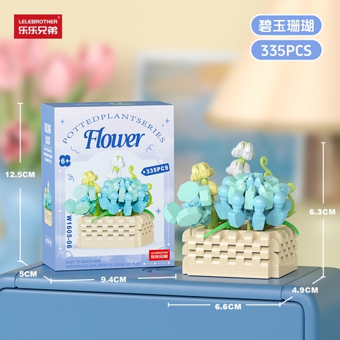Bộ đồ chơi lắp ghép chậu hoa 335pcs. SKU: LG-W1605-06 ( VAT 001-06-11 ) K125-T2-S6