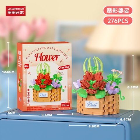 Bộ đồ chơi lắp ghép chậu hoa 276pcs. SKU: LG-W1605-08 ( VAT 001-06-11 ) K125-T2-S8