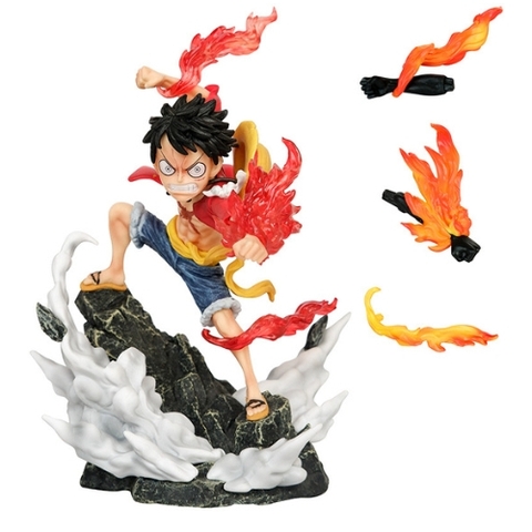 Mô hinh One Piece Luffy G5 chiến Đấu . Cao18cm , nặng 430gram - Box Màu - K26-T3-S3