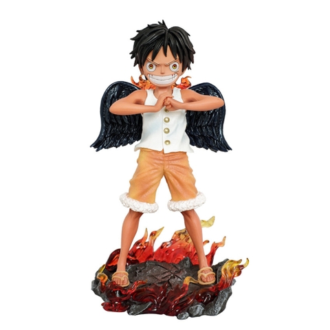 Mô Hình OnePiece luffy thiên thần có cánh - cao 17cm - nặng 243gram - Figure One Piece - Hộp Màu - N1-K52-T4-S2
