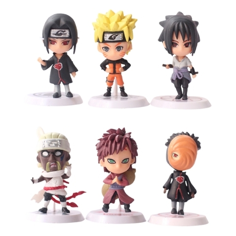 Mô hình Naruto Bộ 6 các nhân vật Naruto - Cao7cm  - nặng 300gram - Figure Naruto - No Box K4-T2-S9
