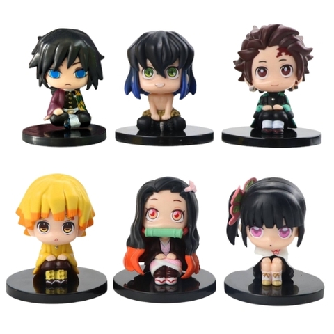 Mô hình Thanh Gươm Diệt Quỷ bộ 6 lưỡi quỷ - Cao 6.5cm - nặng 300gram - Kimetsu No Yaiba - No Box - K2-T1-S9