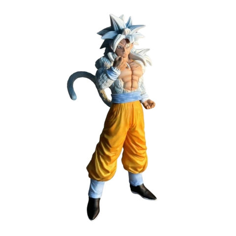 Mô Hình Songoku SSJ4 Tóc Trắng dáng đứng - Cao 30cm - Nặng 700gram - Box màu - Figure anime Dragon ball N1-ST16