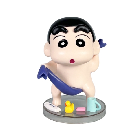 Mô Hình Shin bút chì đi tắm - Cao 13cm - nặng 300gram - Figure Cậu Bé Bút Chì - Hộp Màu - K30-T1-S1