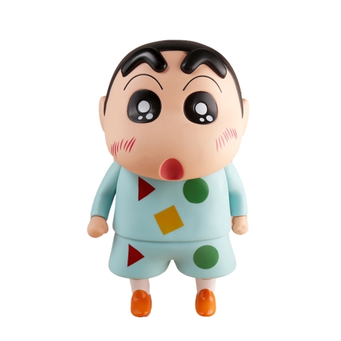 Mô Hình Shin bút chì áo xanh hoạ tiết bản to - Phụ Kiện : Đế - Cao 40cm - nặng 1500gram- Figure Cậu Bé Bút Chì - bọc túi OPP - Hộp Carton  - (VAT mh007) - K12-T4-S1