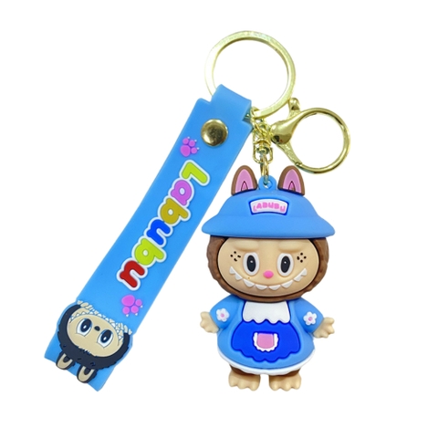 Móc Khóa labubu mũ váy xanh biển - Dây móc dài : 10cm - Mô Hình Cao : 6cm - Nặng : 50gram - No Box : bọc túi OPP - SKU: moc258f - (Vat: MK001) - K76-T2-S7